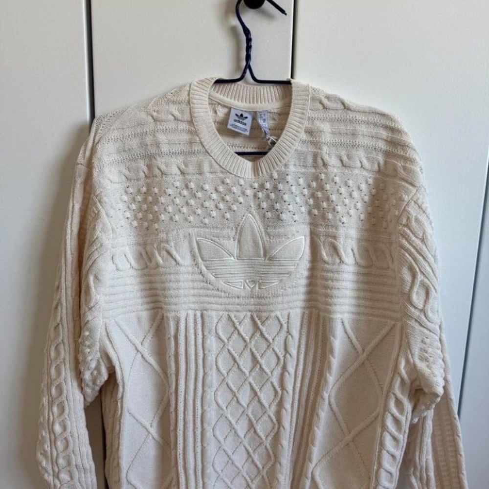 Cream Cable Knit Women's Sweater